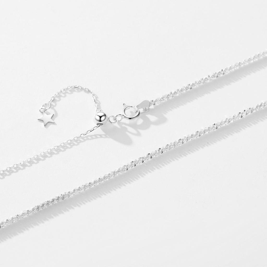 MODIAN Genuine 925 Sterling Silver Adjustable Star Necklace Simple Chain Link For Women Platinum Plated Fine Jewelry Gift