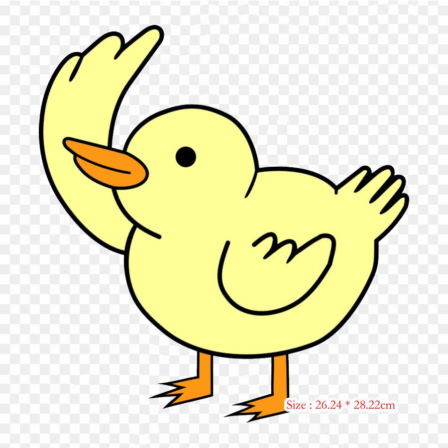 Baby Ducks Drawing Rubber Duck Iron On Heat Transfer Printing Vinyl Patches Sticker for Clothes DIY Appliques Washable Patches