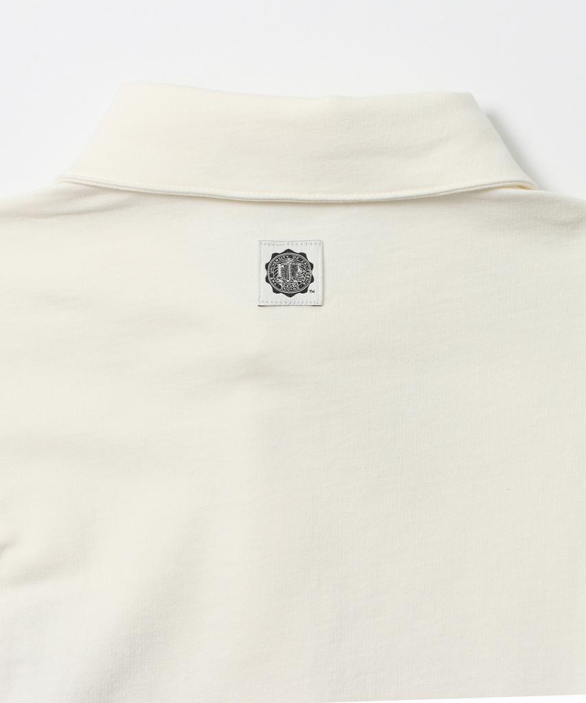 UCLA Unisex Preppy Seal Logo Long Sleeve Polo Shirt [Cream] (Ub9Lt35)