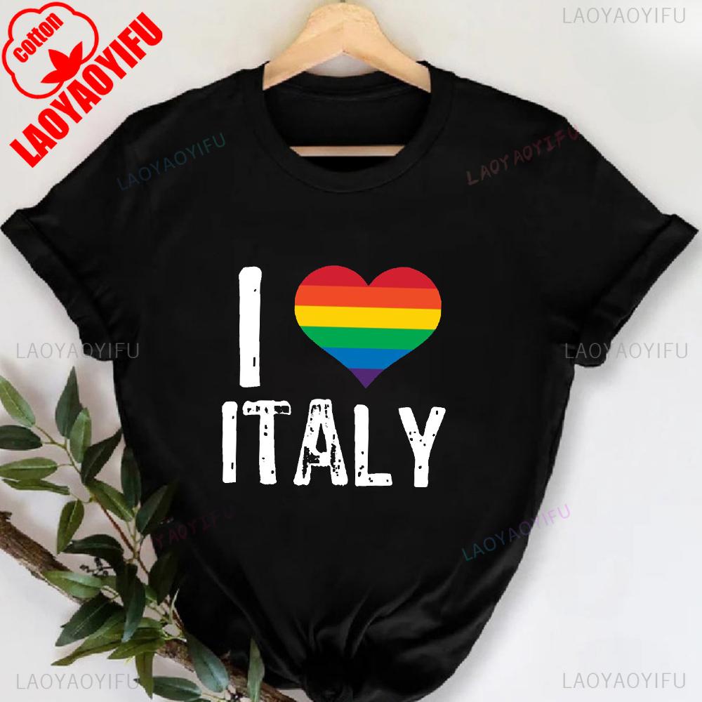 MILANO ITALY Футболка с принтом букв, с круглым вырезом, повседневная, с коротким рукавом, для весны и лета, женская одежда, День святого Валентина