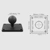 Rubber Ball Mount Base Aluminum Alloy AMPS Square Plate Durable Ball Mount Adapter Plate  for Cars