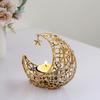 Moon Shaped Candle Holder Tealight Holder Metal Moon Candle Stand Candlestick for Christmas Dining Wedding Home Decors