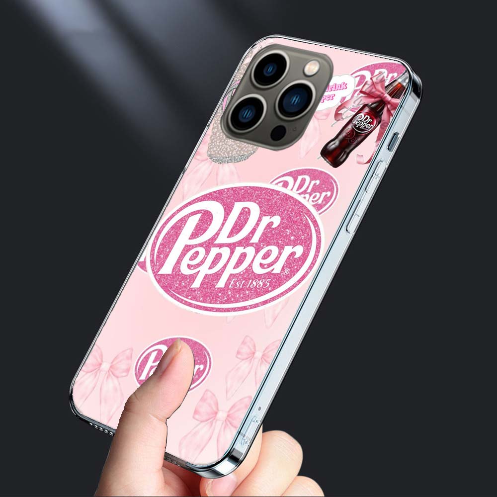 Чехол для телефона Вишневый D-Dr-P-Pepper Напиток Для Iphone 16E 15 Pro 14 Plus 17E 16 17 Pro Max Air 11 12 13 Mini Ударопрочный Capa Милый