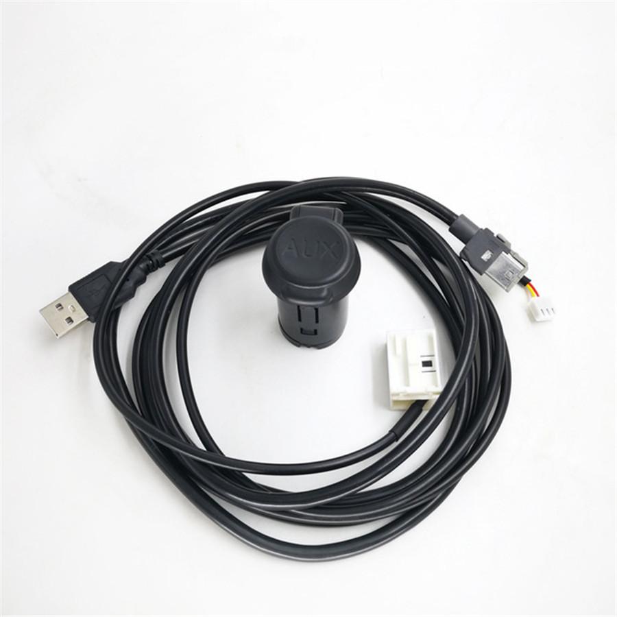 Stereo Aux-In Usb Switch Panel Aux/Usb o Wire Adapter For Peugeot 307 407 308 408 508 3008 Rd43 Rd45
