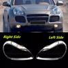 Для Porsche Cayenne 2005 2006 Стеклянная линза фары, корпус, передняя стеклянная крышка фары автомобиля, прозрачный плексиглас, абажур лампы