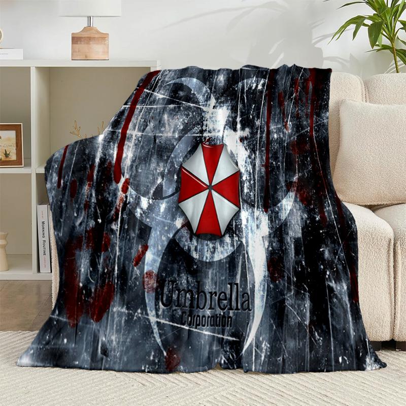 1PC Umbrella Symbol Flannel Blanket Gift, Suitable for Both Men And Women, Soft Ideal for Beds And Sofa, Birthday Or Christmas Gift