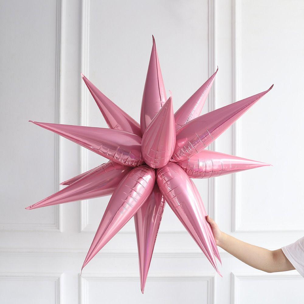 12 шт. День рождения Свадьба Взрыв Звезда Воздушный шар Креативные Конусные Фольгированные шары Новые Шары-Звезды