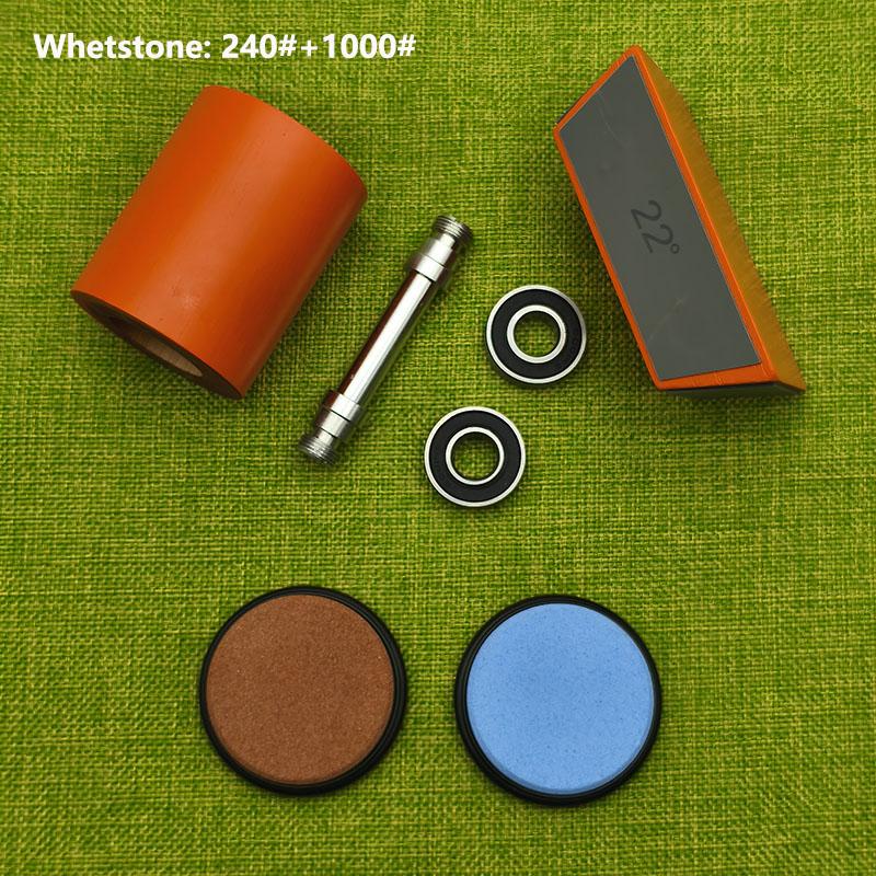 Профессиональная оранжевая роликовая точилка для ножей, деревянная роликовая точилка для ножей, магнитная четырехсторонняя 15/18/20/22°, кухонный набор инструментов для заточки