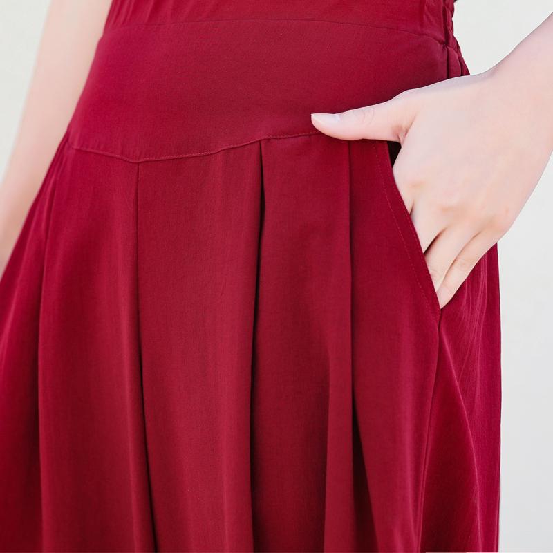 Сплошной цвет, эластичная талия, широкие брюки, женские летние повседневные свободные брюки с высокой талией, большие размеры