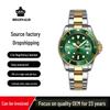 Мужские зеленые часы Submariner Date из нержавеющей стали – Высококлассный минимализм, Водонепроницаемые, Вращающийся безель, Спортивный дизайн для студентов