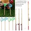 Micro Landscape Dollhouse Decoration Doll Accessories Fish Pole Trammel Net Miniature Fishing Rod