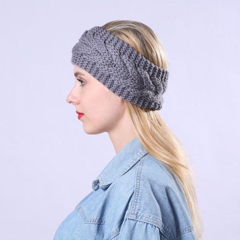 Повязка на голову для мужчин и женщин, повязка на голову, утолщенная флисовая подкладка, вязаные чехлы для ушей