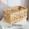 Water Hyacinth Woven Storage Basket - Desktop Organizer & Toy Storage Bin