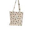 Trendy Street Style Canvas Tote Bag For Women Large Capacity Floral Design