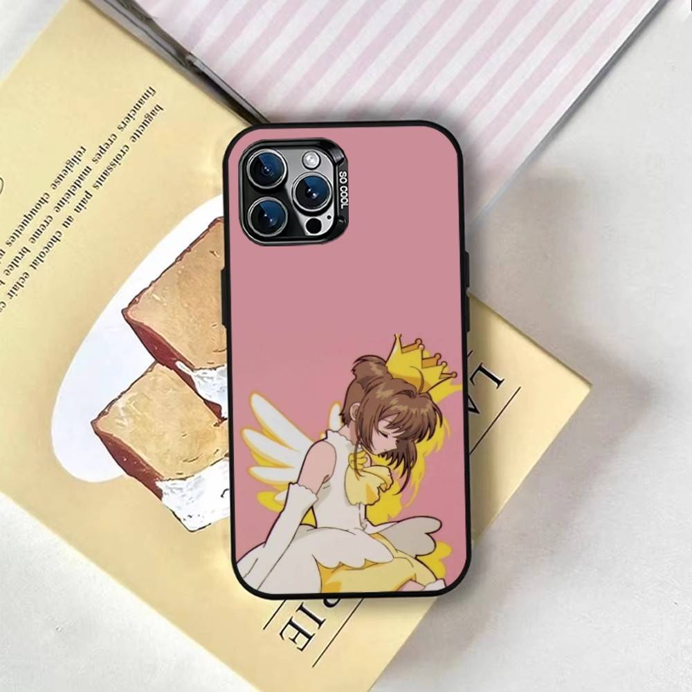 Чехол для телефона аниме CardCaptor Sakura для iPhone 17,16,15,14,13,12,11 Plus,Pro Max,XS,Цветная серебряная внутренняя крышка