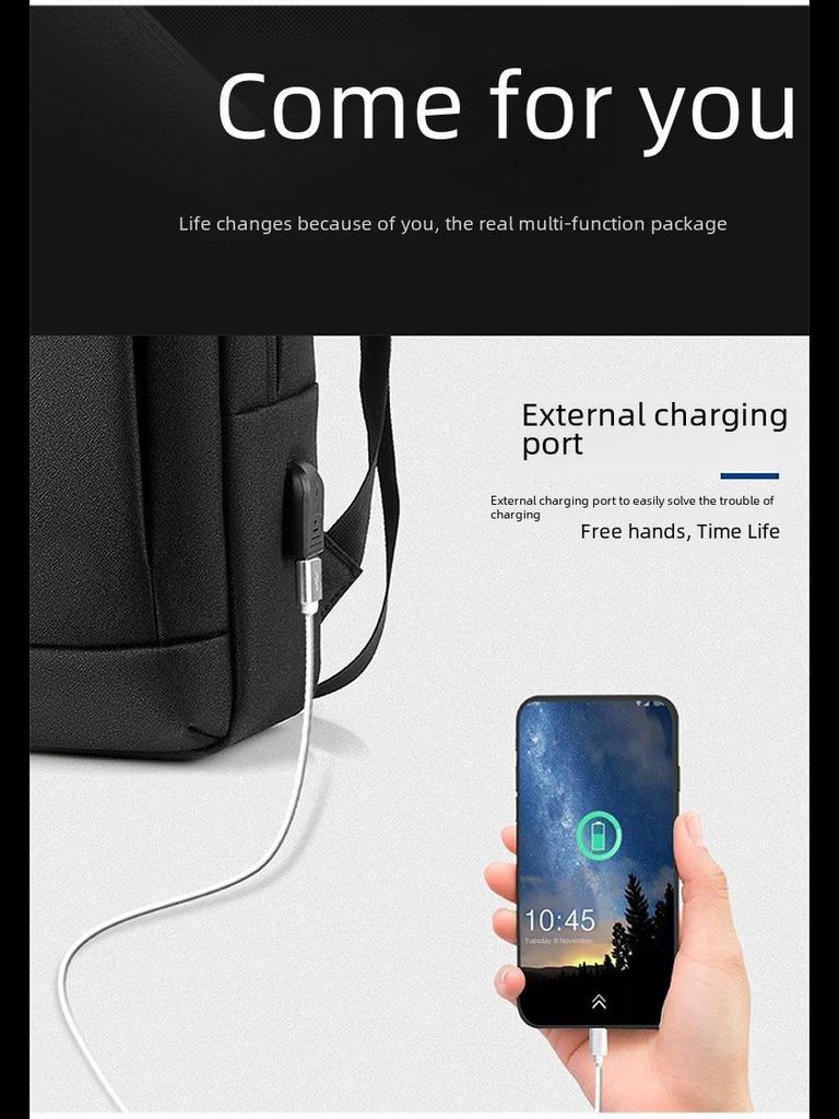 Мужской водонепроницаемый рюкзак для бизнеса и путешествий высшего класса — вместительный и стильный, для ноутбука и школы