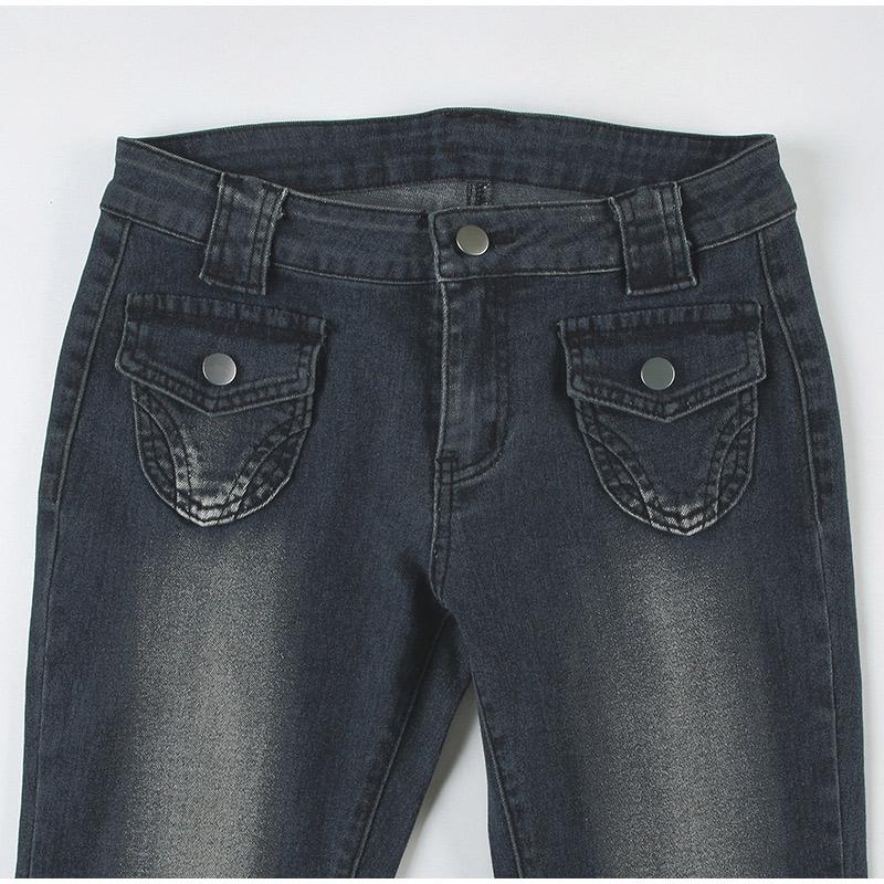 Винтажные расклешенные джинсы Y2k, повседневные джинсы на пуговицах со средней талией, брюки из денима в стиле Харадзюку 2000-х годов, базовые эстетические хлопковые брюки 2025 года, весна-осень