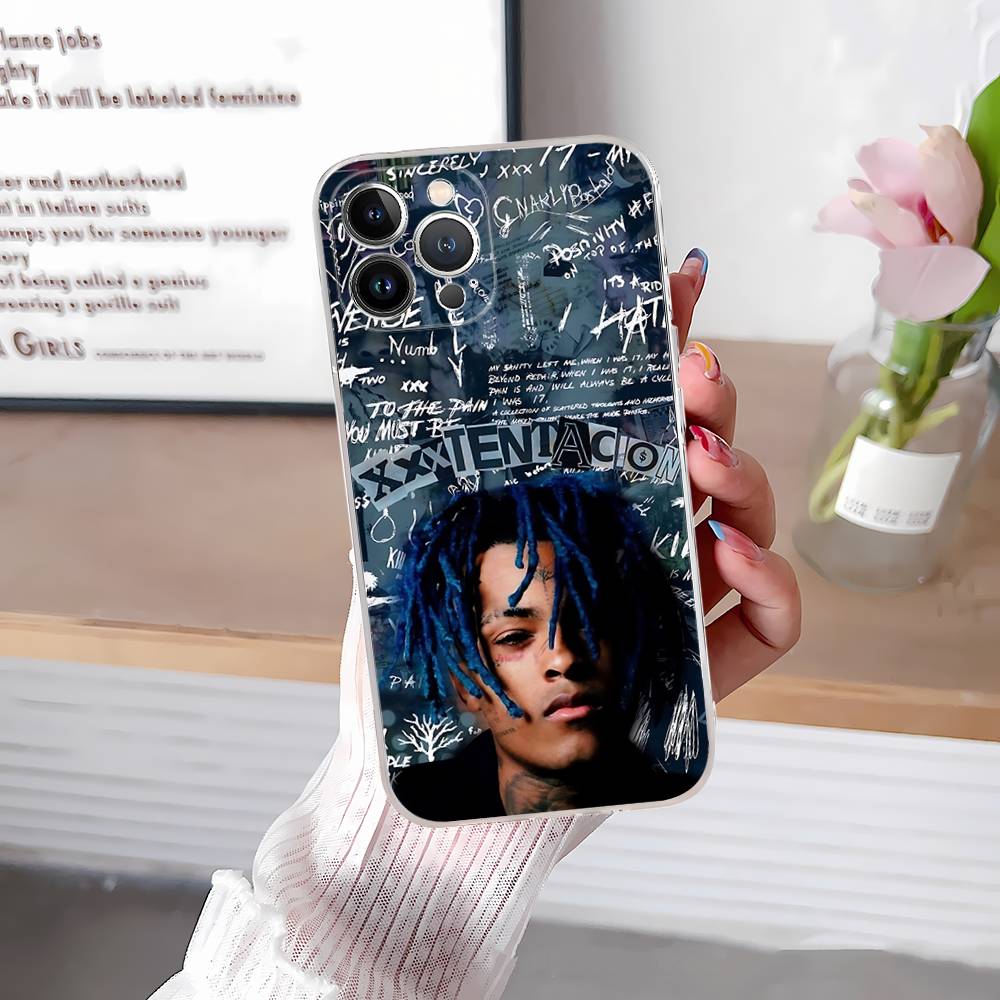 Прозрачный чехол для телефона рэпера X-XXXTentacionS для IPhone 16 15 14 13 12 11 Pro Max Plus Мягкая крышка
