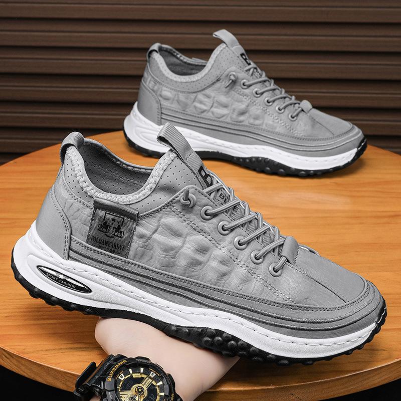 Модные мужские вулканизированные туфли на плоской подошве, нескользящие, износостойкие, дышащие, классические, модные, повседневные туфли, брендовая обувь для мужчин