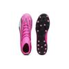 Puma Ultra Pro Round Toe Comfortable MG (Rubber Short Studs) Mid-Top Soccer Shoes Men Soccer Shoes Pink Black White 107752-01