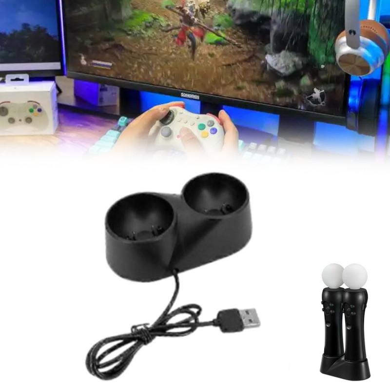 Зарядная док-станция для PS4VR с быстрой зарядкой для контроллеров PS4 Move VR, подходит для игровых энтузиастов