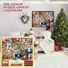 Christmas Advent Christmas 24 Grid Calendar Puzzle, Christmas Handmade DIY Calendar, Christmas Creative Countdown Calendar