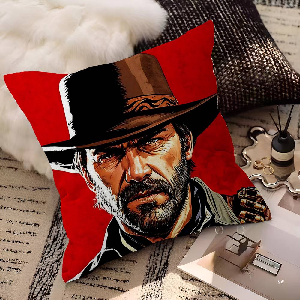 Игровой R-Red Dead-R-Redemptions 45*45 см Наволочка Декоративная Наволочка Для Подушки Домашняя Наволочка Для Подушки На Диван