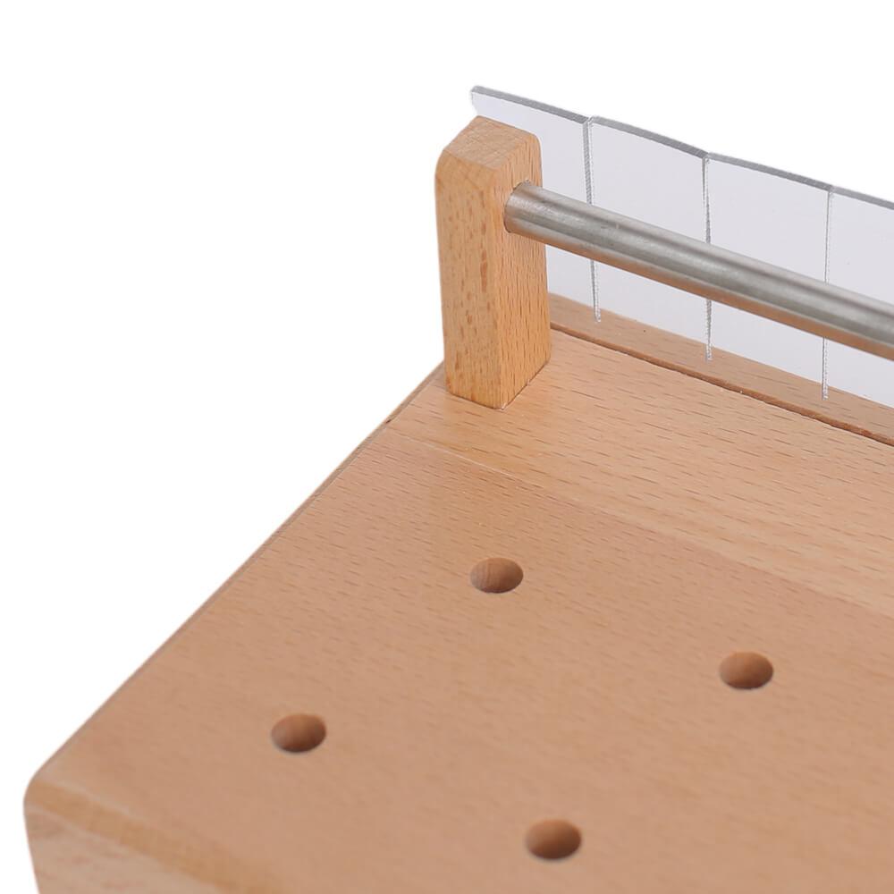 Raprance Wooden Spools Thread Holder Stand, Thread Organizer for Fly Fishing Tying Materials