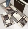 Geometric Abstract Kitchen Mat Soft Thickened Kitchen Floor Mat Waterproof Non-slip Oil-proof Floor Mat Runner Rug