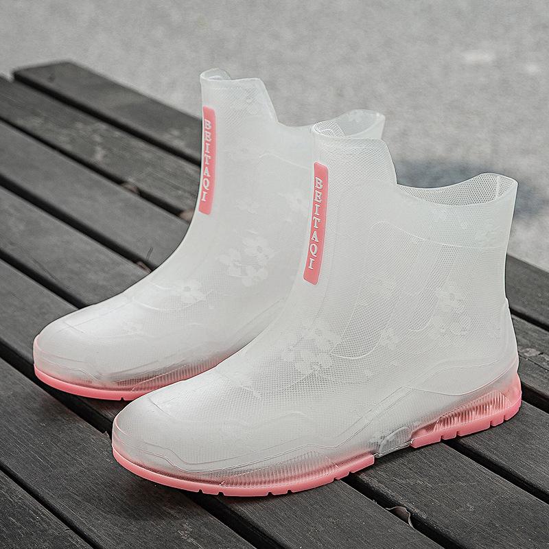 Men's Rain Boots Waterproof Shoes Fishing Husband Galoshes Man Garden Rubber Boot Indoor Kitchen Work Rain Boots Car Wash Boots