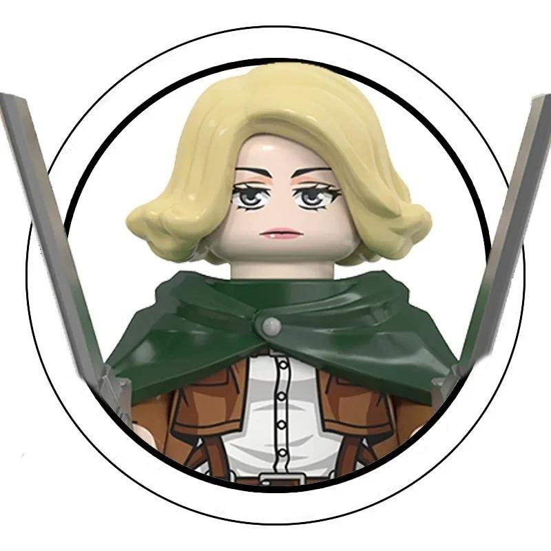 Слепая коробка Строительные блоки Мини-модели Фигурки Атака на Титанов Леви Аккерман Эрен Микаса Гигант Анни Хэллоуин Рождественские подарки Игрушка