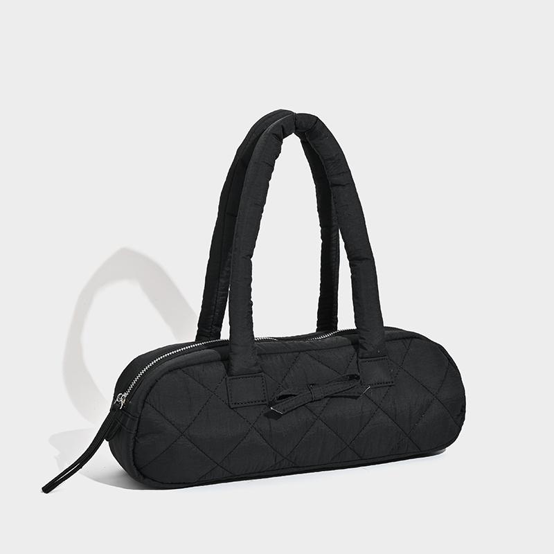 Женская стеганая сумка-тоут большой вместимости, зимняя теплая, легкая, с пуховой подкладкой из хлопка, клетчатая, сумки через плечо, подмышечные сумки, объемная сумка