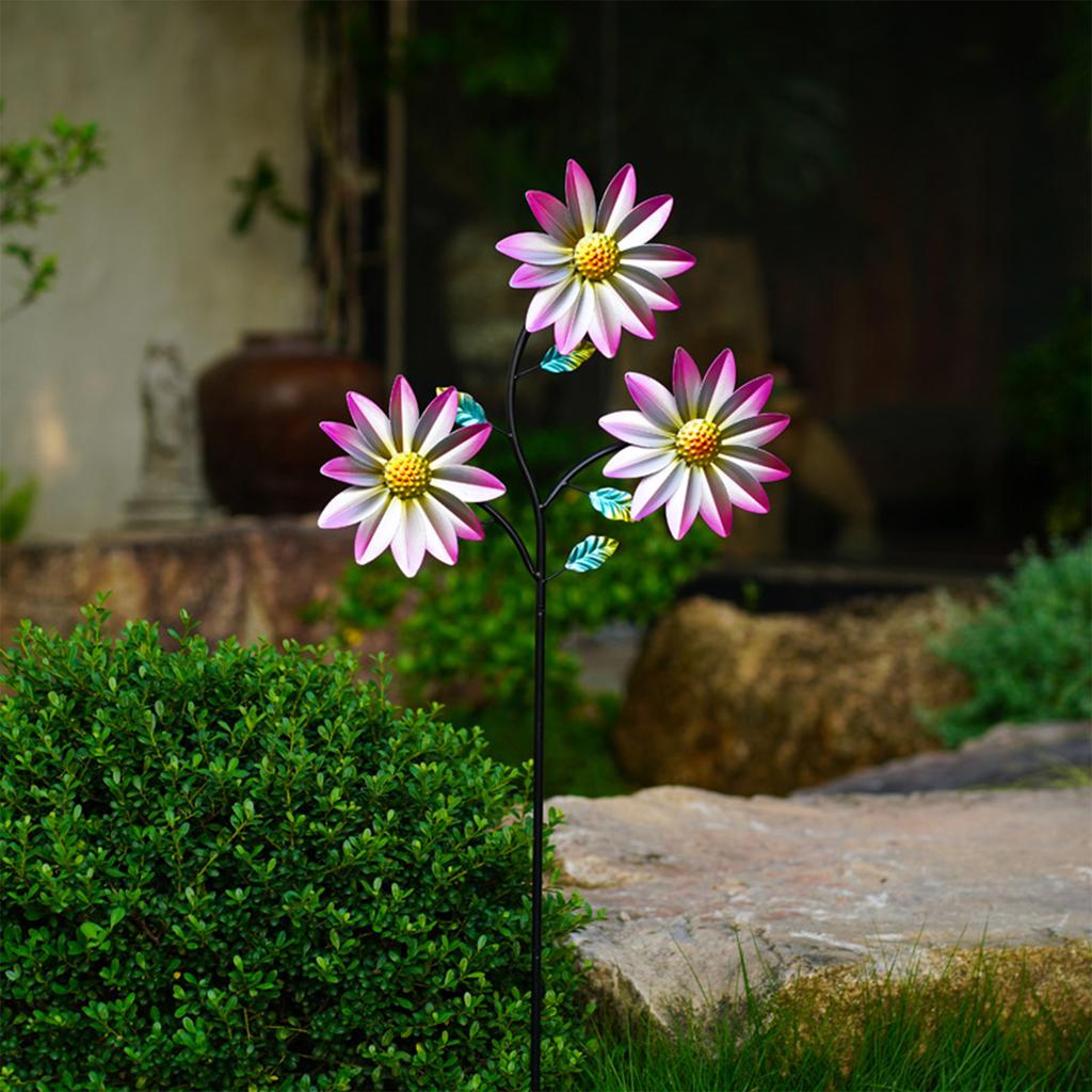 Metal Garden Stakes, Windmill Decorative Garden Stakes, Colorful Metal Flowers, Decorations, Suitable For Indoor And Outdoor Use
