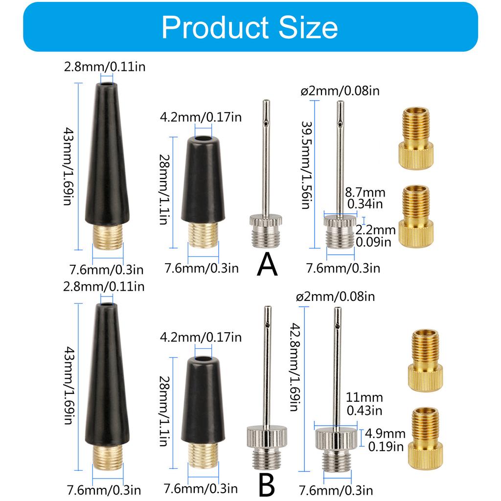 Адаптеры для вентилей покрышек шоссейных велосипедов, игольчатый насос, адаптер для накачивания, стандартный насос или воздушный компрессор Enduring
