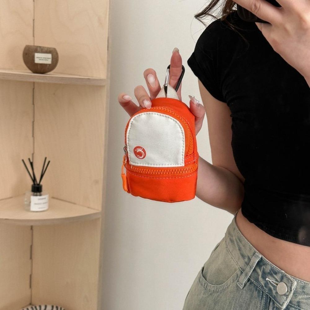 Кошелек для монет на шнурке из ткани Оксфорд, подвеска для рюкзака, кошелек для мелочи, мини-сумка для карт, для улицы