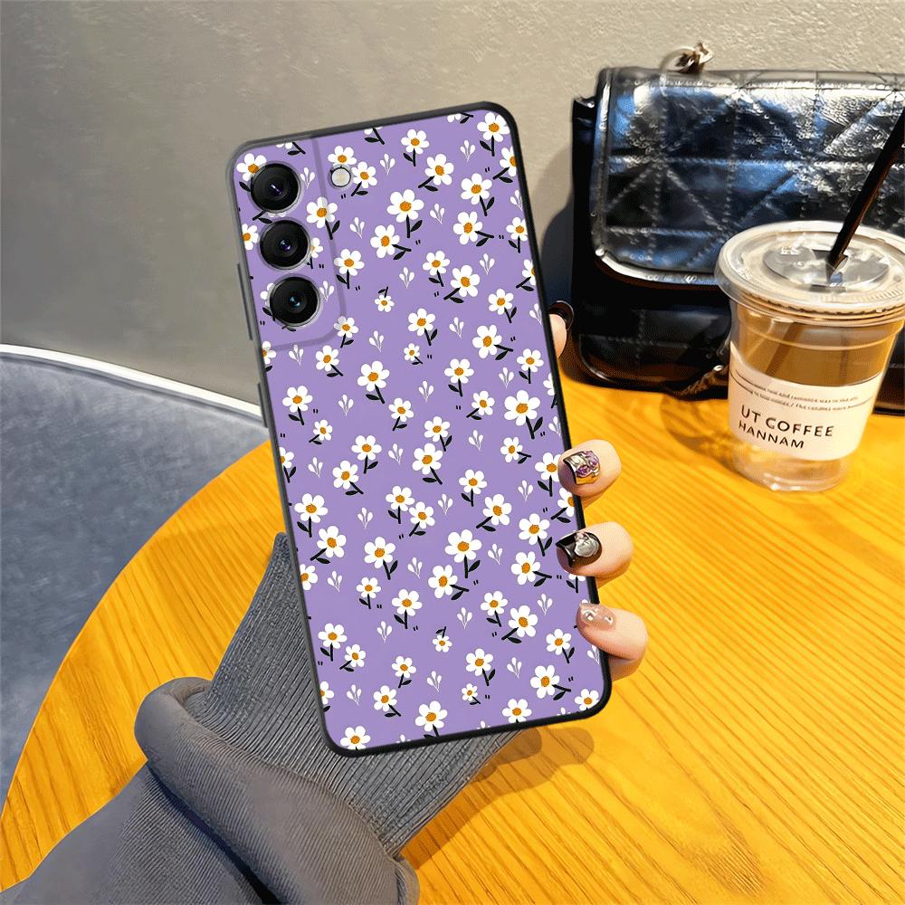 Cartoon Daisy Phone Cover Case for Samsung Galaxy A55 A41 A06 A50 A05 A70 A53 A17 A37 A12 A57 A15 A23 A13 A52 A36 A25 A16 A73
