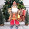 Seasonal Santa Decor Battery Operated Dancing Santa Claus Toy Singing Plush Father Christmas Doll Desktop Decoration Party