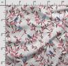 Soimoi Bird & Flowers  Print  Cotton Cambric Quilting Fabric Sold by The Yard 42 Inch Wide Medium Weight Cotton Fabric Sewing  Supplies