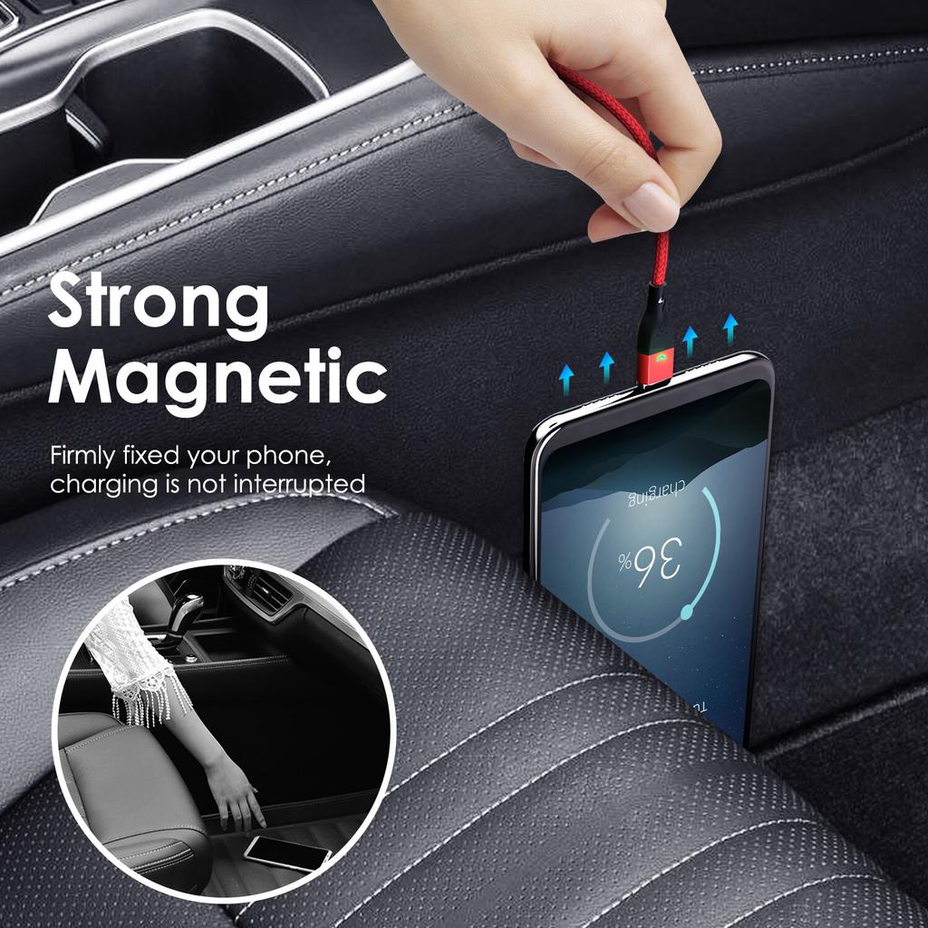 Кабель зарядный с магнитными разъёмами Type-C