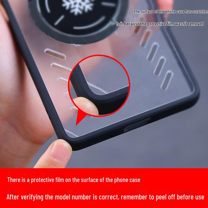 Прозрачный игровой охлаждающий чехол для телефона STRYFER для серии Nubia Red Magic 10