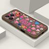 Heart Print Pattern Phone Case For iPhone Air 17 16e 16 15 Pro Max 16 14 Plus 13 12 11 Pro Max 7 8 Shockproof Soft TPU Silicone Cover