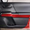 Для Toyota Tacoma 2015-2022 мягкое углеродное волокно, внутренняя дверная панель, накладка, наклейка, автомобильные аксессуары