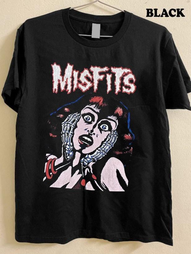 Vtg Misfits rock band unisex classic style t-shirt QT7814