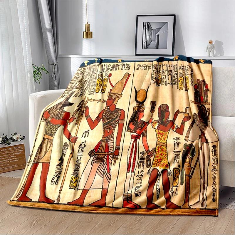 Древний Египет Плед Мистический Символ Скарабей Плед Мягкое Покрытие Глаз Гора Легкие Теплые Пледы для Спальни Подарки
