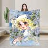 Candy Candy Cartoon Flannel Blanket Anime Fashion Throw Blanket for  Sofa Bedding Lounge 125*100cm Quilt