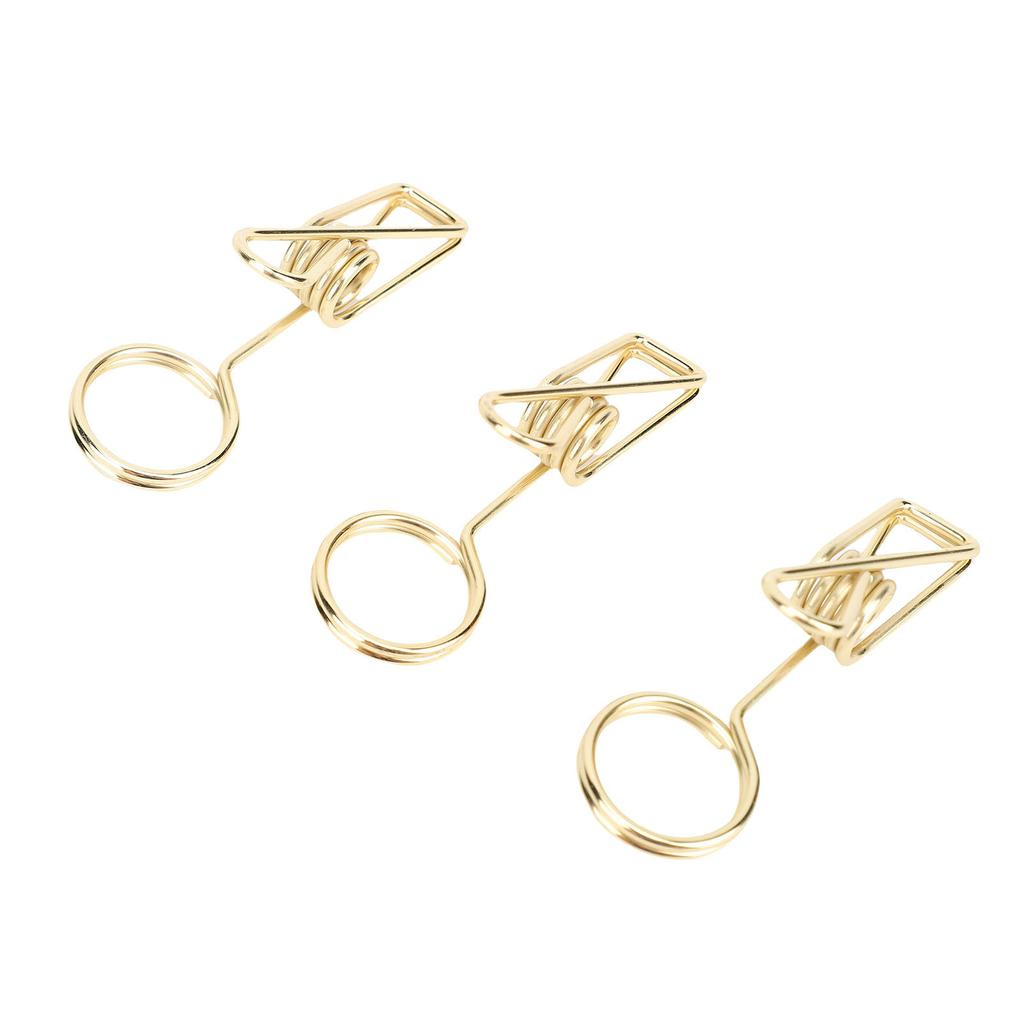 10Pcs Table Card Clips Reusable Metal Desktop Number Menu Display Holder for Wedding Event Restaurant Parties 70mm Gold