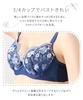 Nissen Innerwear Small Floral Embroidered Bra and Panties Set (5-Piece Set) (Feminine Colors) C75/L