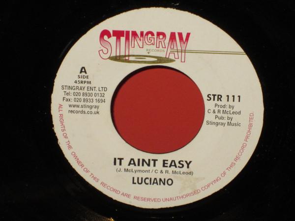 7-дюймовая пластинка LUCIANO It Aint Easy STR111 Stingray Record 2003 UK Регги Ска Даб Б/у