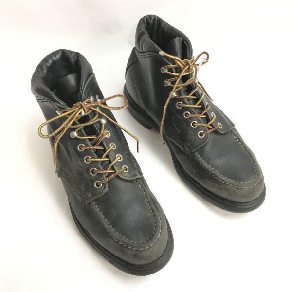 Red Wing 2921 мокасины рабочие ботинки кожа 9D 26.5-27 черный винтаж(ИСПОЛЬЗОВАЛ)