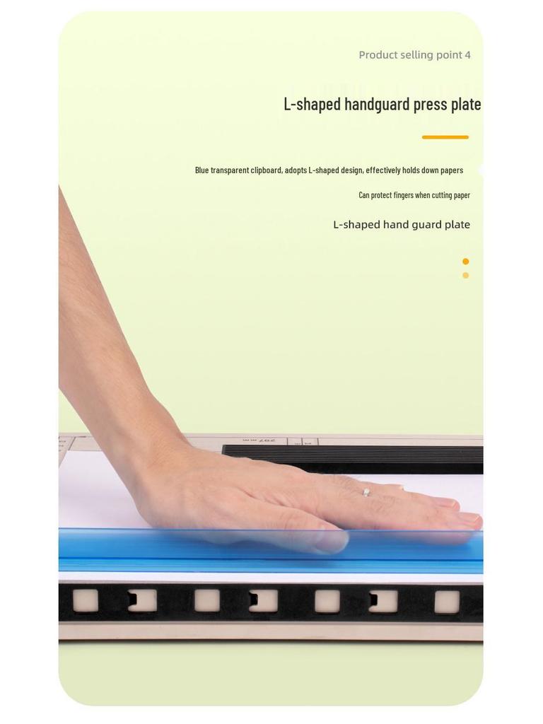A4 Guillotine Paper Cutter with Removable Press Bar - Lightweight Manual Paper Trimmer